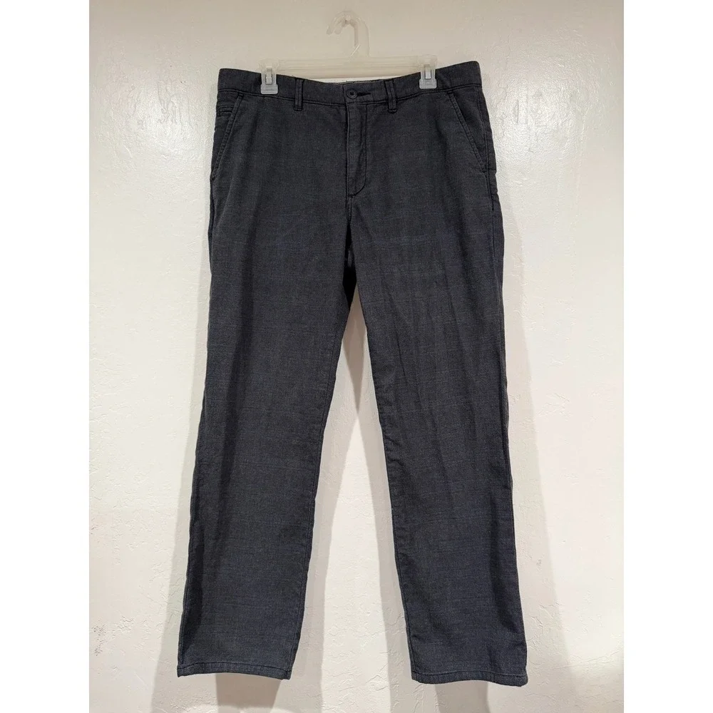 Halsey 44 Mens Stretch Chino Pants Charcoal Gray Straight Leg 34x28